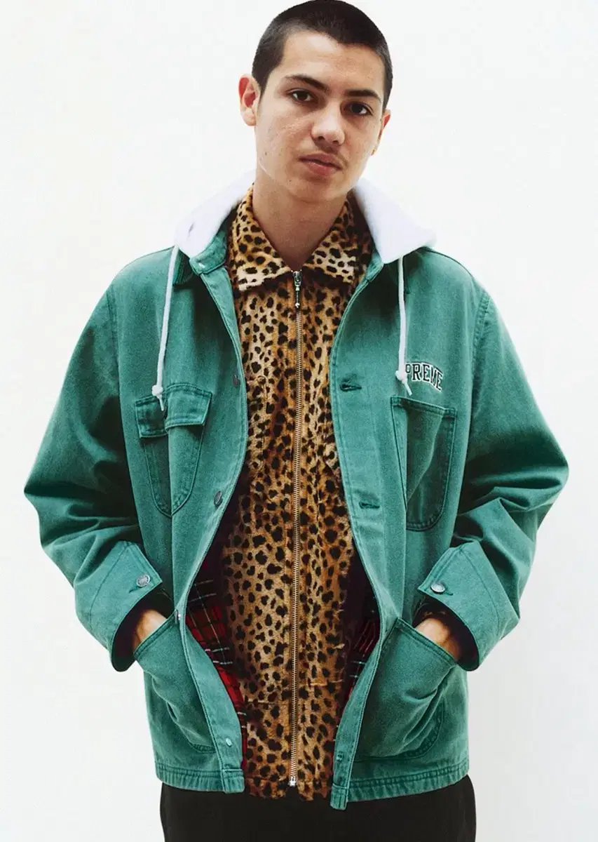 슈프림 'Cheetah Pile Zip Up Shirt' | 브랜드 중고거래 플랫폼, 번개장터